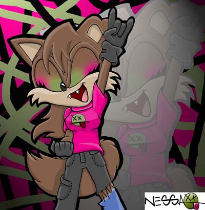 ROCK ON! (me as a sonic char) by texas_luver