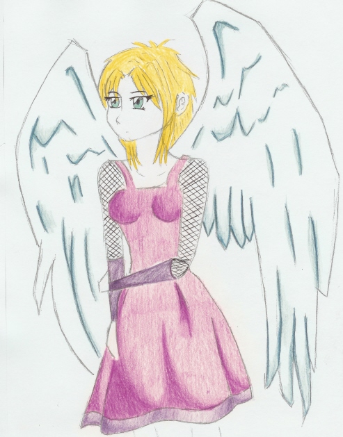 purple angel by thalius