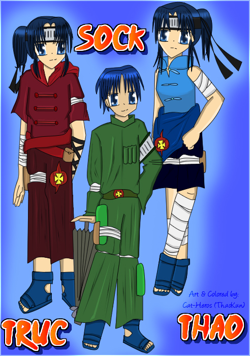 Naruto OC Team by thaokun