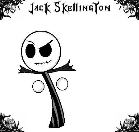 Jack Skellington ms paint and photoshop by that1guy