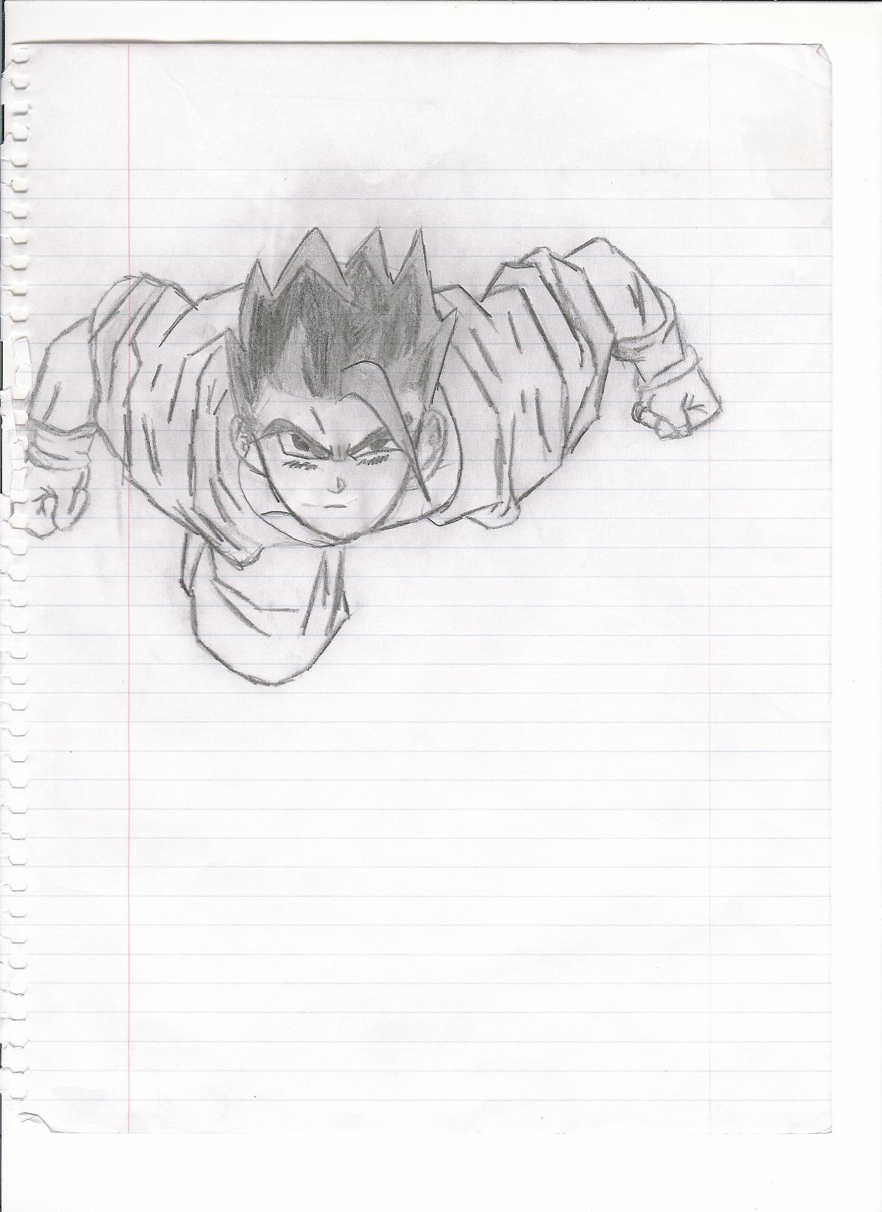 a gohan flying pic by the_red_wire