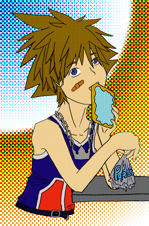 KHPopArt : Sora Poptart by theamazingladyshoe