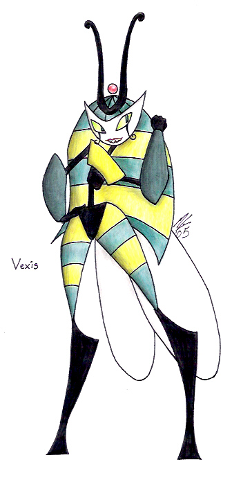 Vexis, the cluster queen by theblackbutterfly