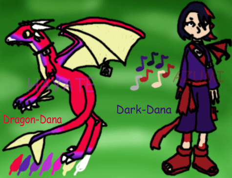Hayate and Azumi- aka Dragon-Dana and Dark-Dana by thecompleteanimorph