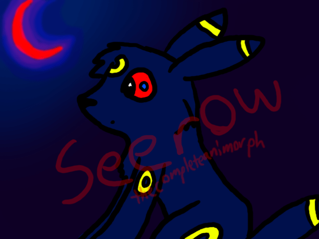 Seerow- my Umbreon by thecompleteanimorph