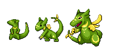 Draggle, Langon, Dragoar- Sprites by thecompleteanimorph