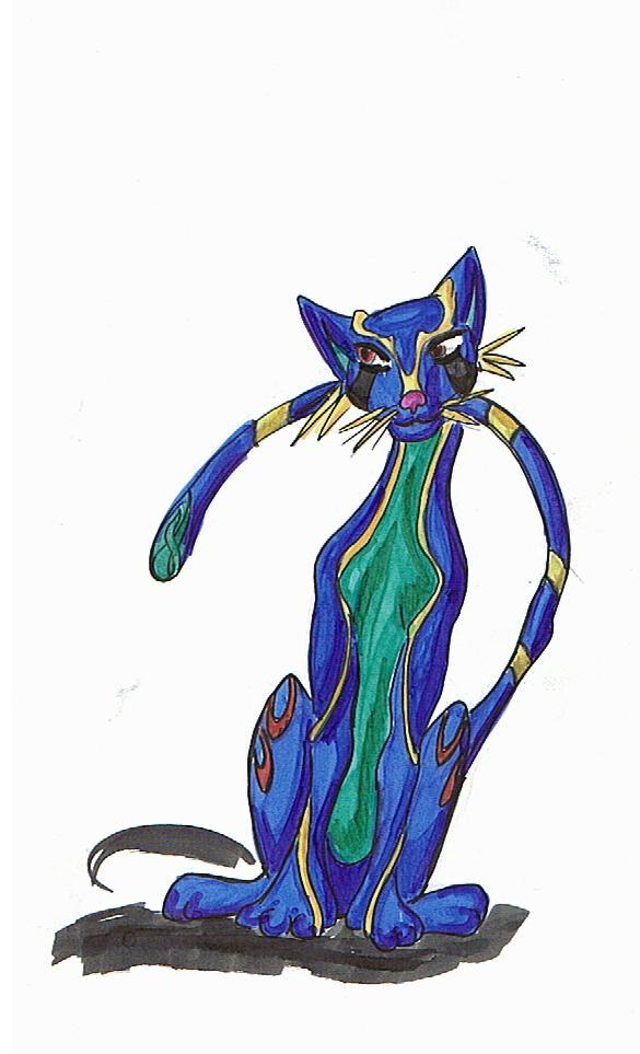 mythical cat creature by thedudedisturbed