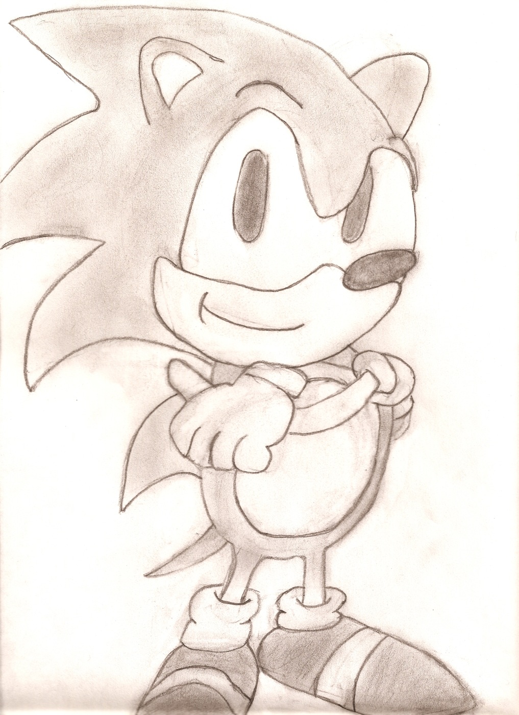 Sonic the Hedgehog (Pencil) by thedudewhodonttalk18