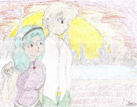 Haruka and Michiru by thegoddessofdeath