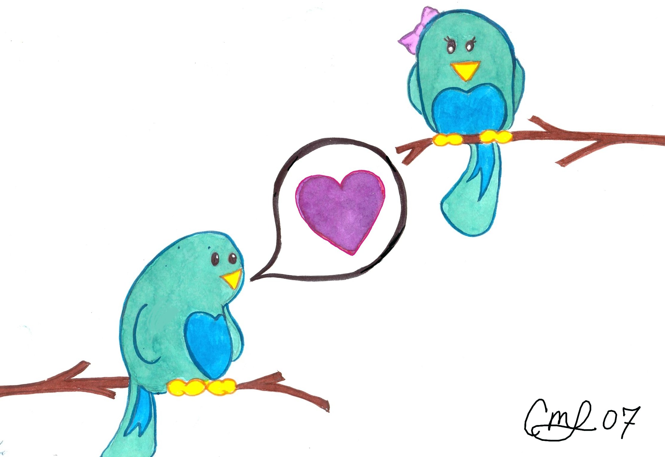 Lovebirds by thelump