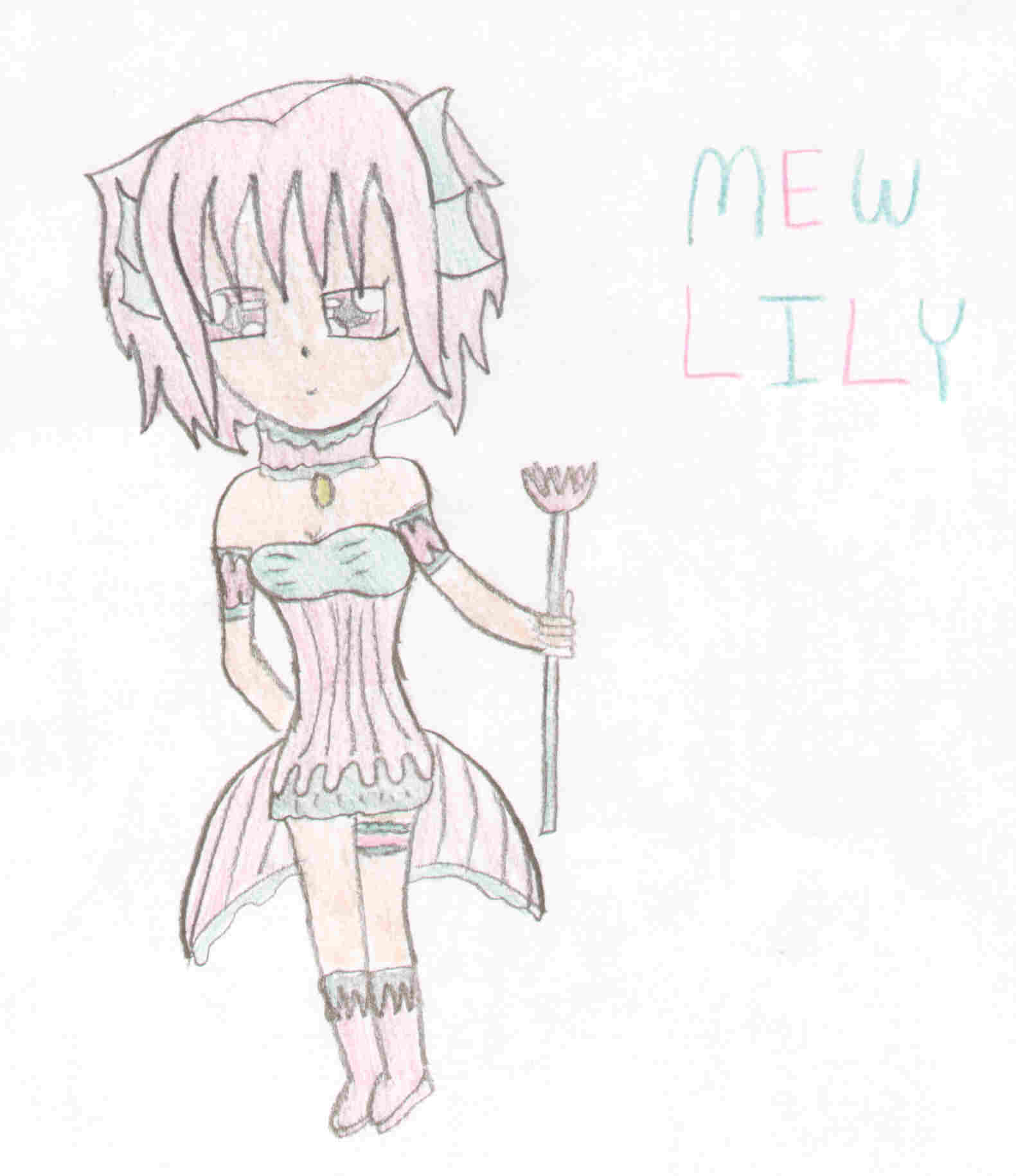 Mew lily by theluverofanime