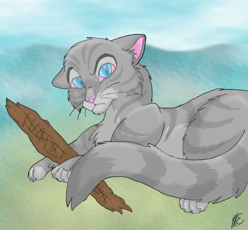 Jayfeather is very protective of his stick