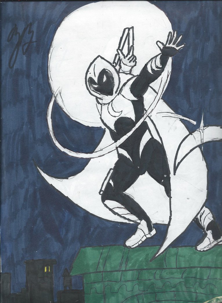 He is the Moon Knight by thezackburg