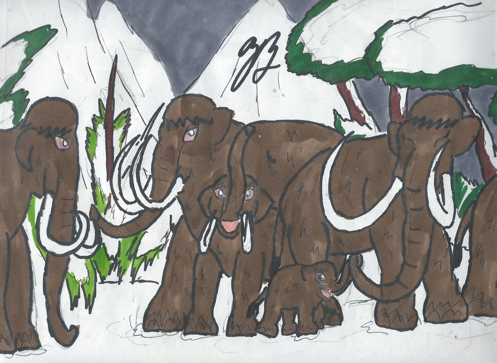 One Mammoth Family by thezackburg