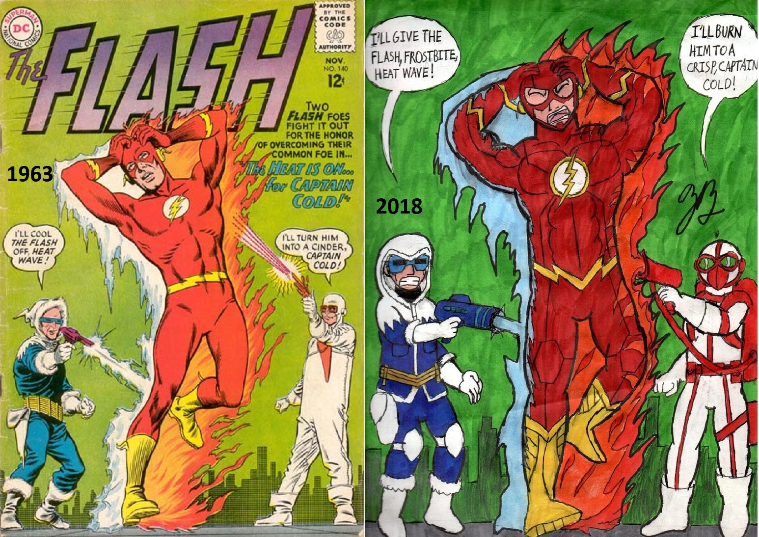 The Flash #140 Comparison by thezackburg