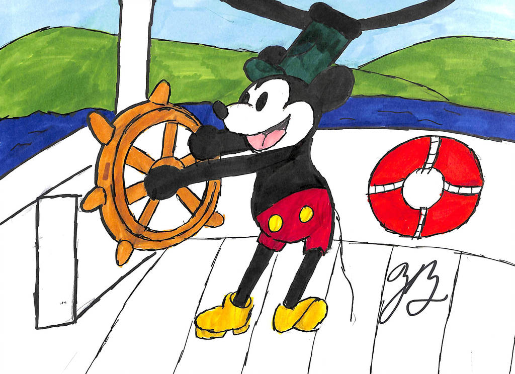 Mickey Mouse: Steamboat Willie by thezackburg