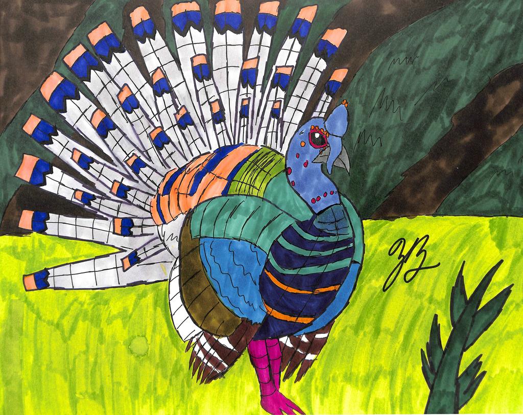 The Ocellated Turkey by thezackburg