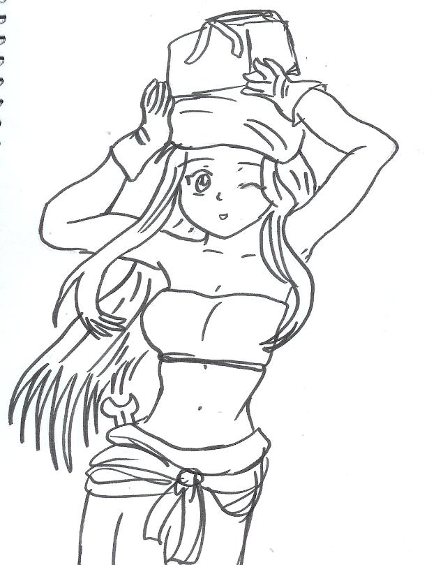 winry lineart by thiefchild