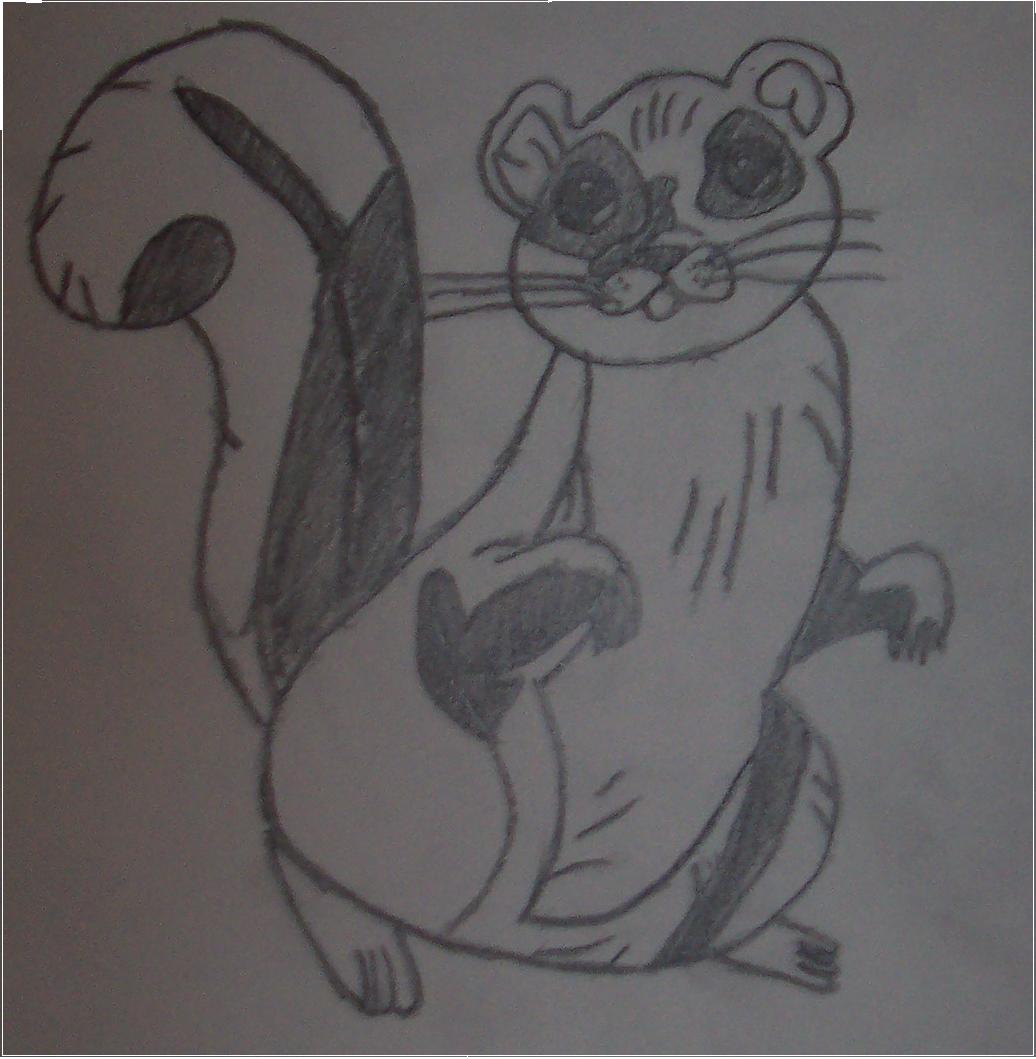 dormouse (a comic character's pet) by thiswasmadeforfun