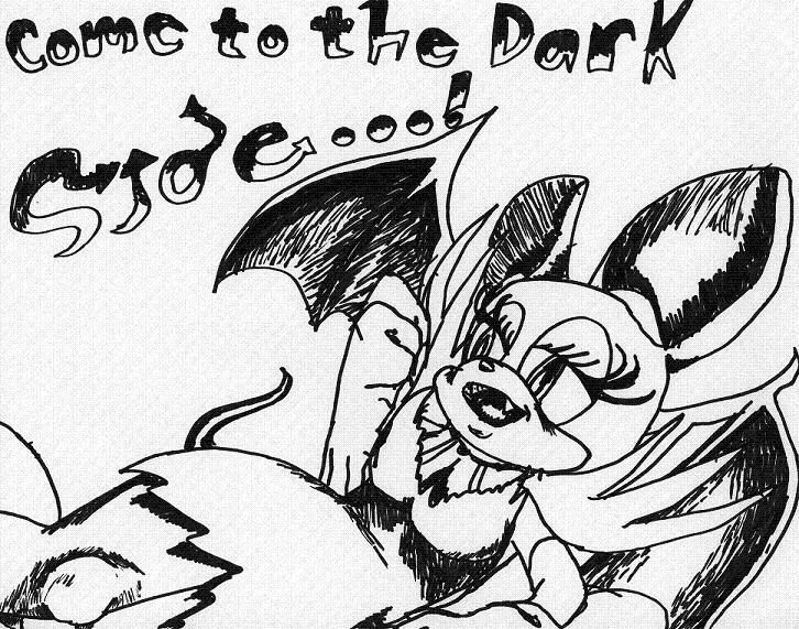 Rouge: Come to the dark side...!;D by thunderhead