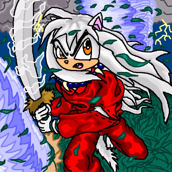 Sonic-style Inu-Yasha! by thunderhead