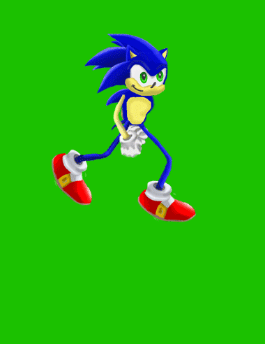 animation: Sonic running! by thunderhead