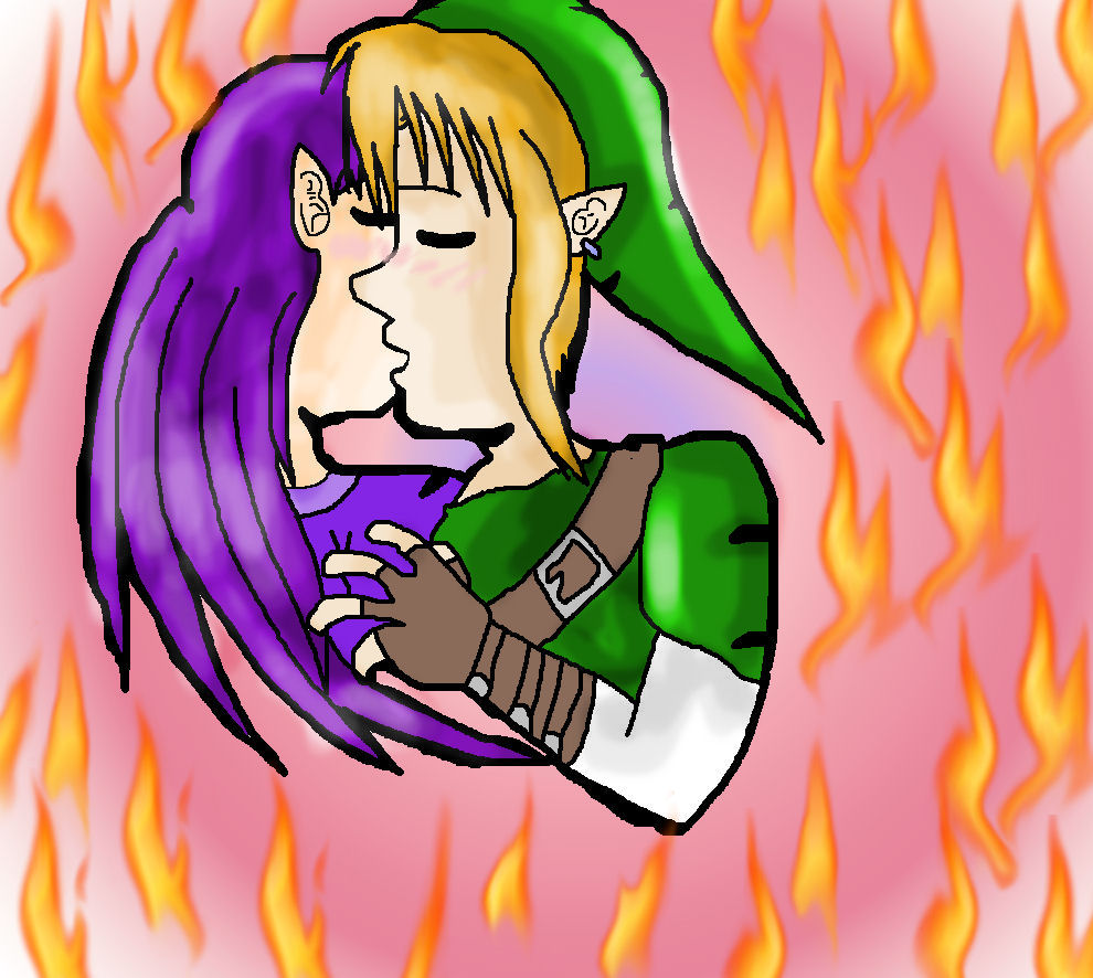 Link And Gayoa Kissing by tifa