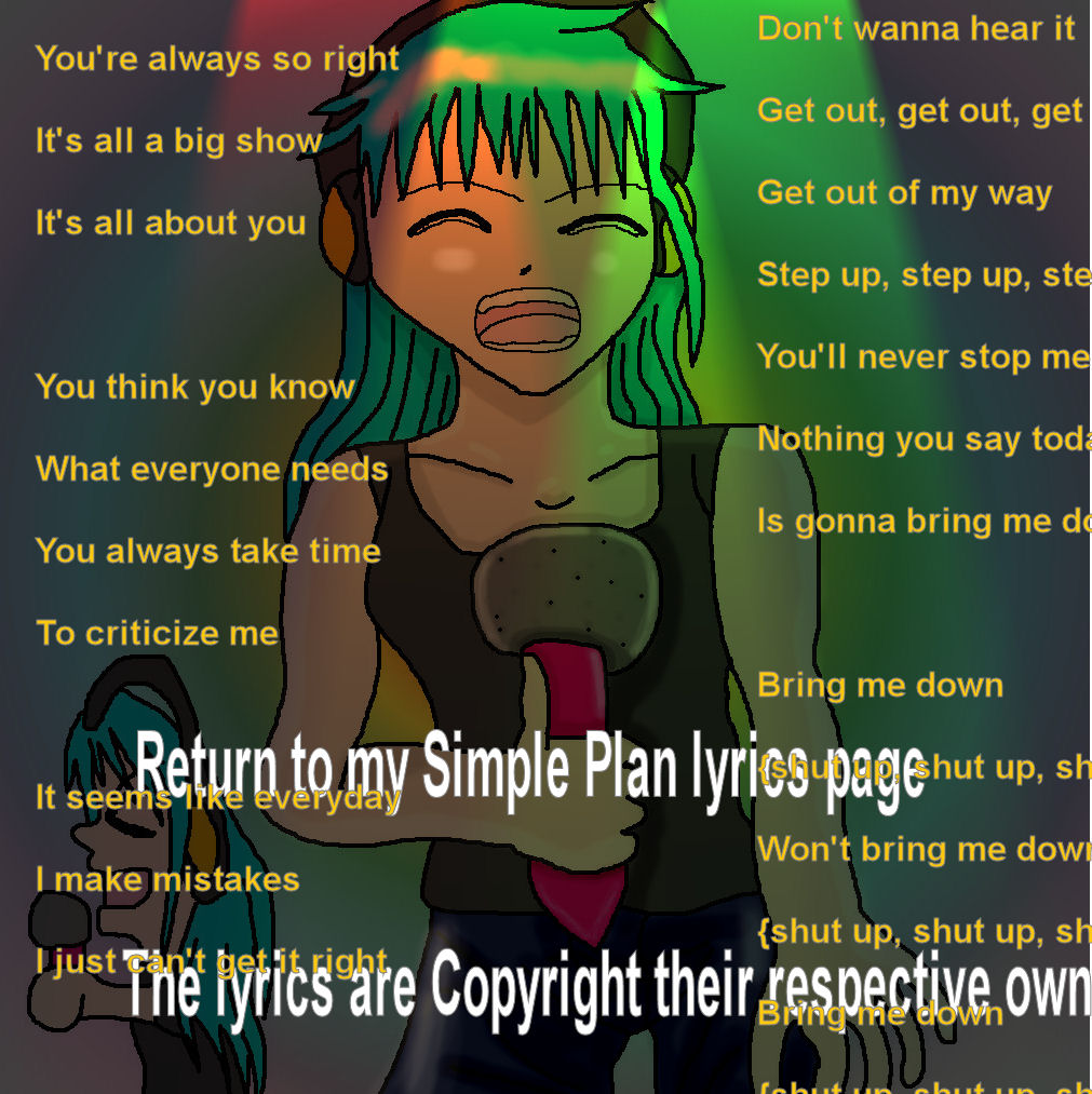 Ember  Simple Plan lyrics by tifa