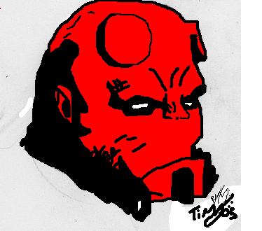 hellboy face shot 1 by timmywheeler
