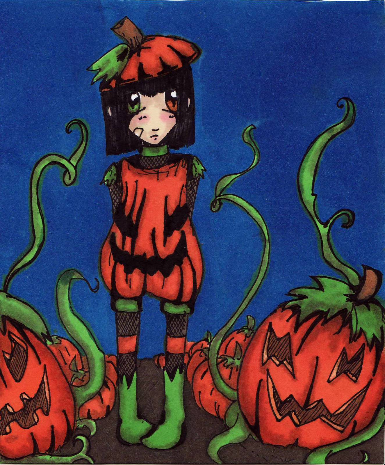 pumpkin girl by titilily