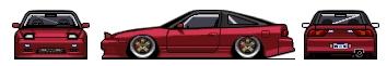 Red Nissan 180SX RPS13 by tougeracer