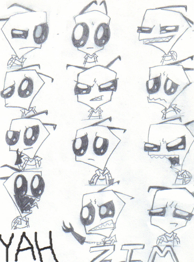 the many faces of zim by toxic_dreamer