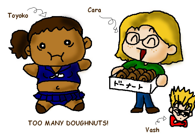 Too many donuts from Cara! ^_^ by trideegurl2