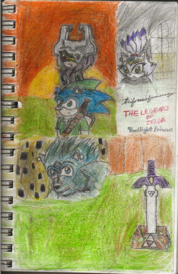 Sonic and co. in LOZ Twilight Princess by triforceofcourage