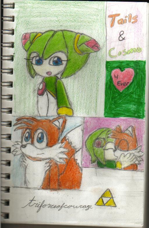 Tailsmo (Cosmo and Tails couple pic) by triforceofcourage