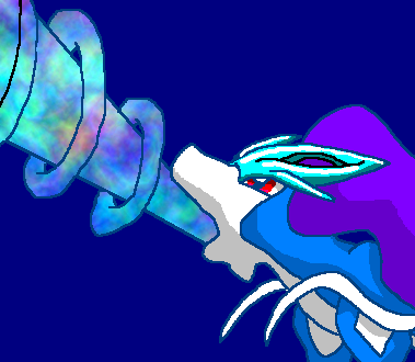 Suicune's Aurora Beam by tripletrouble3