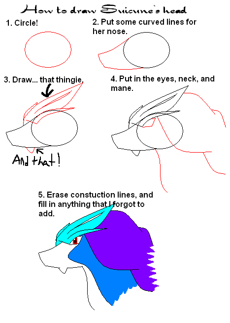 How To DrawSuicune's Head/Neck by tripletrouble3