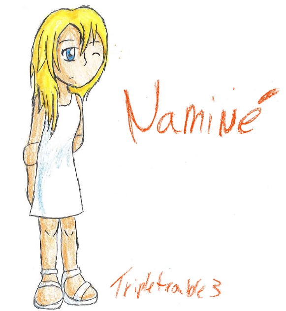 Namine` in crayon by tripletrouble3