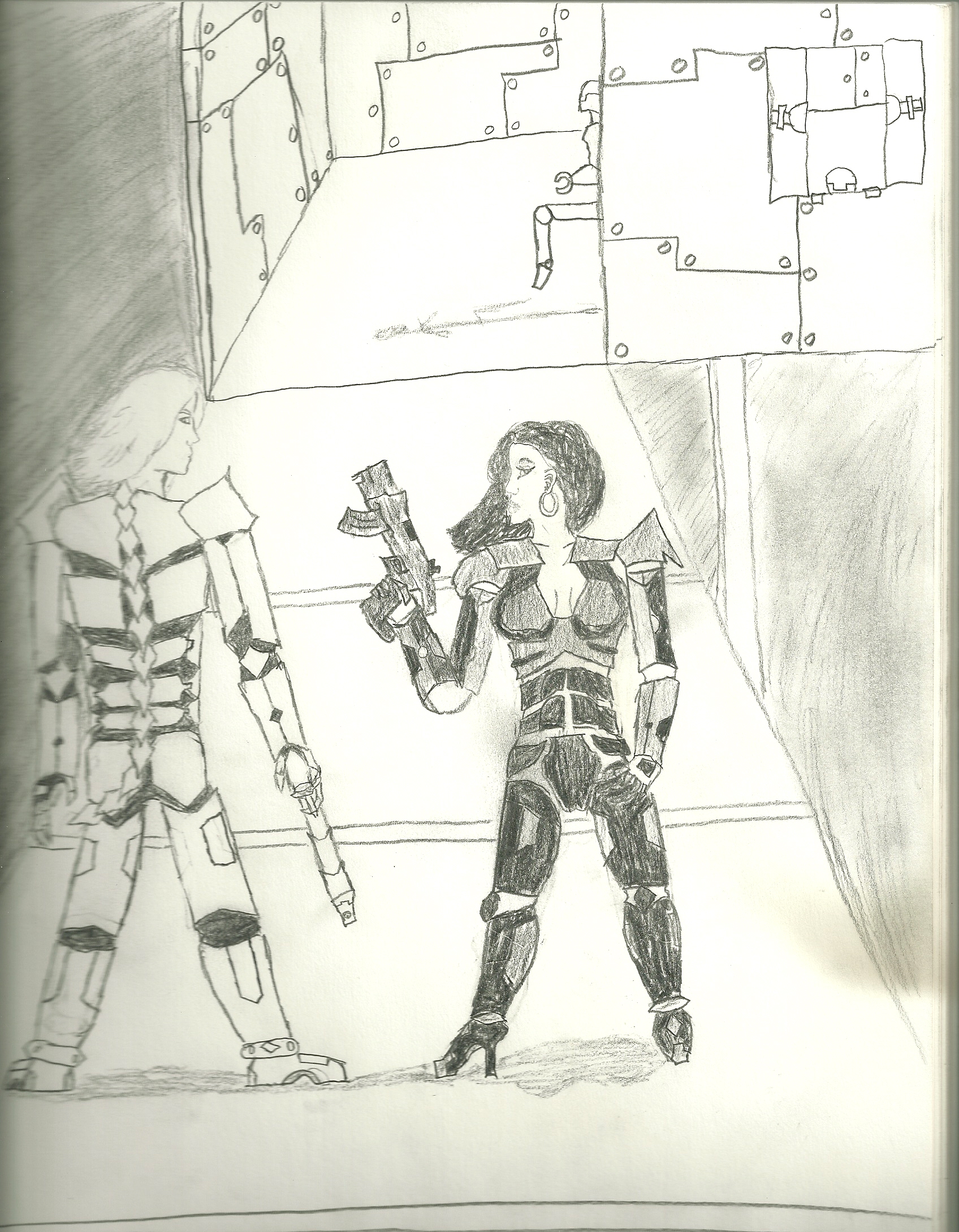 Vanquish inspired Couple Portrait by truegamer