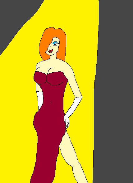Jessica Rabbit MS Paint by truegamer