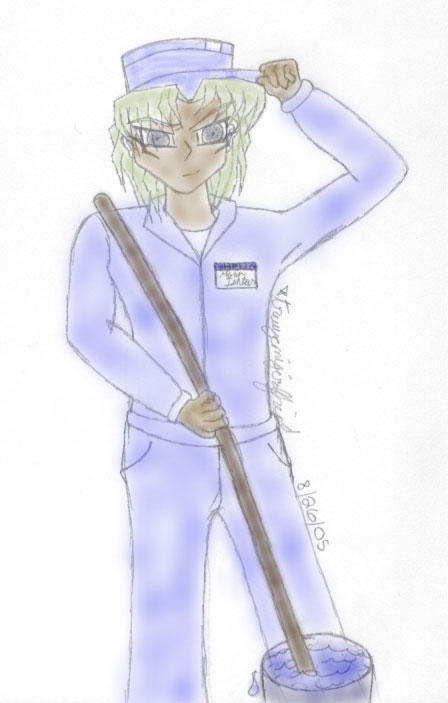 Marik as a Janitor XP by trueyamigirlfriend