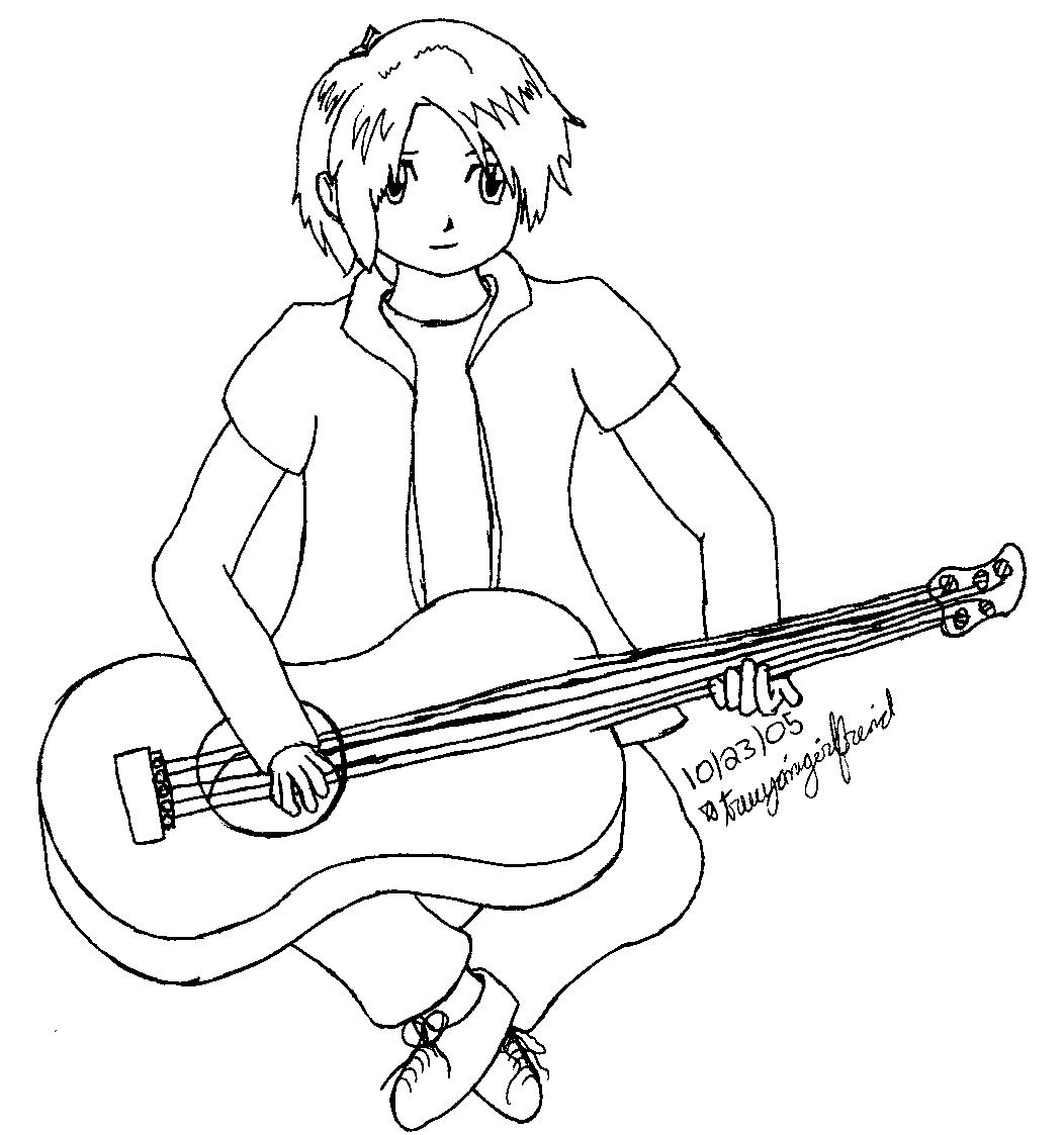 Kouichi Playing Guitar by trueyamigirlfriend