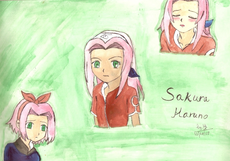sakura haruno wallpaper. Sakura Haruno wallpaper by turquoise6713
