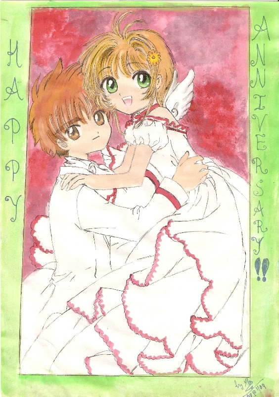 Sakura and Syaoran - HAPPY ANNIVERSARY!! (to my parents) by turquoise6713