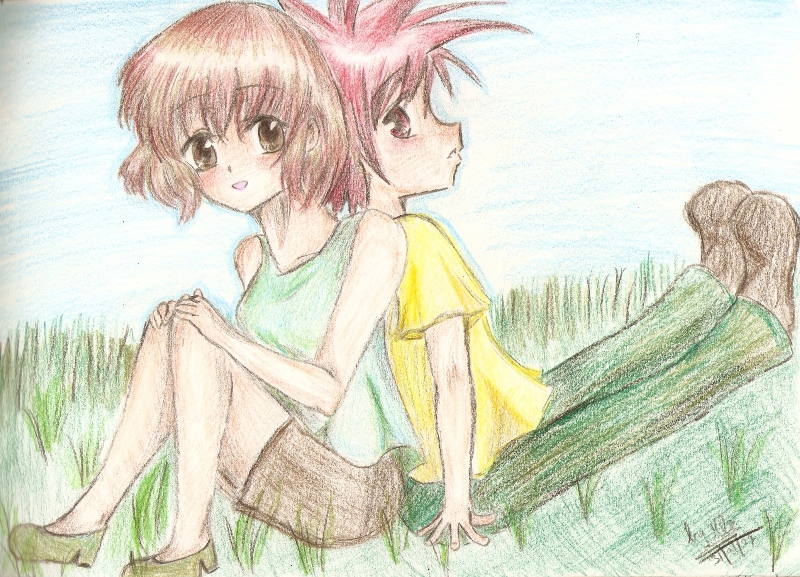 You and me...(Daisuke and Riku) by turquoise6713