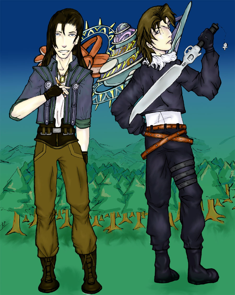 FFVIII - Squall and Laguna by tusense