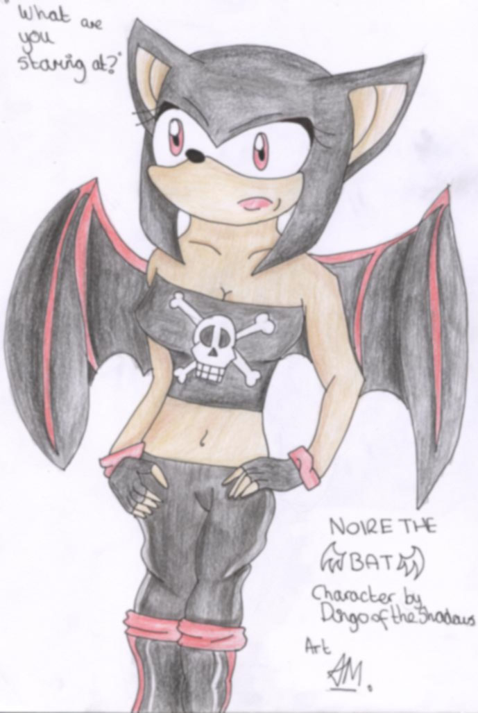 Noire the Bat *for DingooftheShadows* by twighlight_wolf