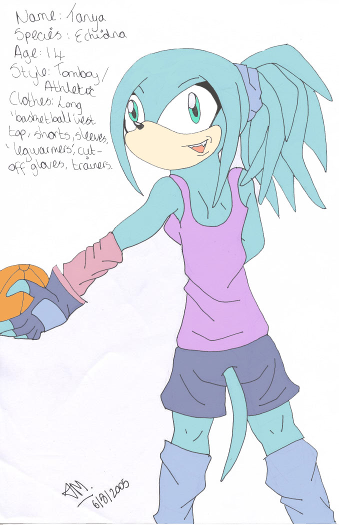 Tanya the Echidna by twighlight_wolf
