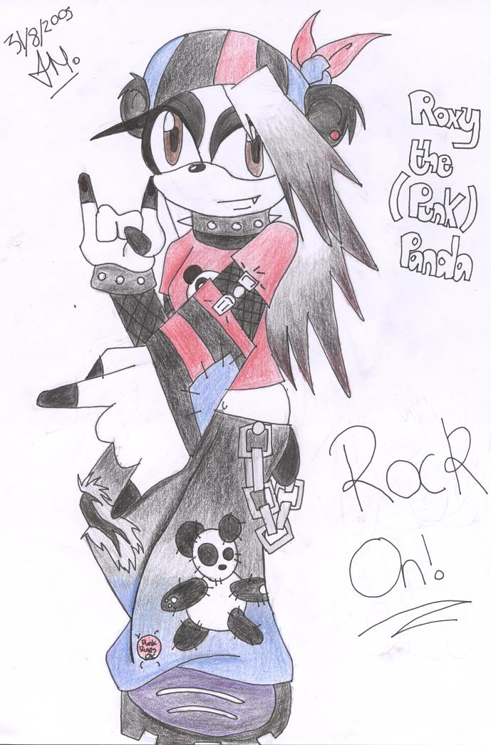 Roxy the (Punk) Panda by twighlight_wolf