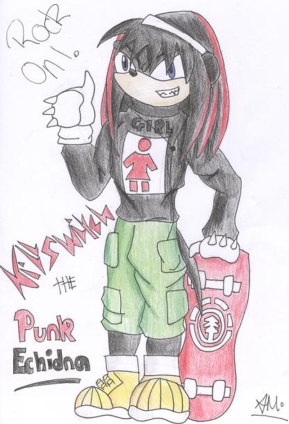 Killswitch the Punk Echidna by twighlight_wolf